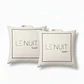 Set 2 Almohadas 350 Gr Microfibra Tela 300 Hilos Algodón Egipcio 45x45 cm Blanco - Miniatura 2
