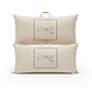 Set 2 Almohadas 1200 Gr Microfibra Tela 300 Hilos Algodón Egipcio 50x90 cm Blanco - Miniatura 1