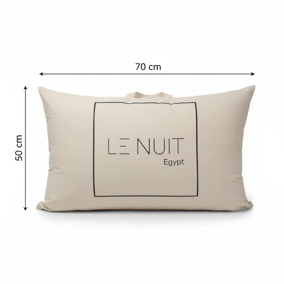 Set 2 Almohadas 1000 Gr Microfibra Tela 300 Hilos Algodón Egipcio 50x70 cm Blanco 3