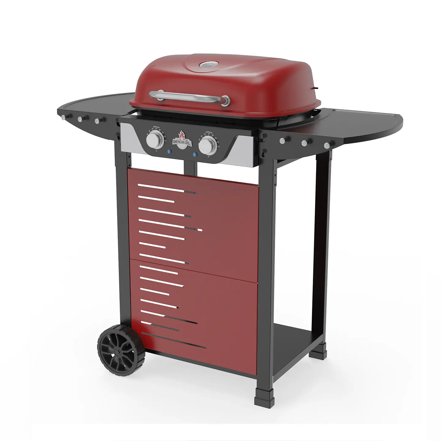 Set Parrilla Eléctrica 2 Quemadores Manhattan Red + Funda XS 4