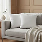 Set 2 Almohadas 350 Gr Microfibra Tela 300 Hilos Algodón Egipcio 45x45 cm Blanco - Miniatura 4