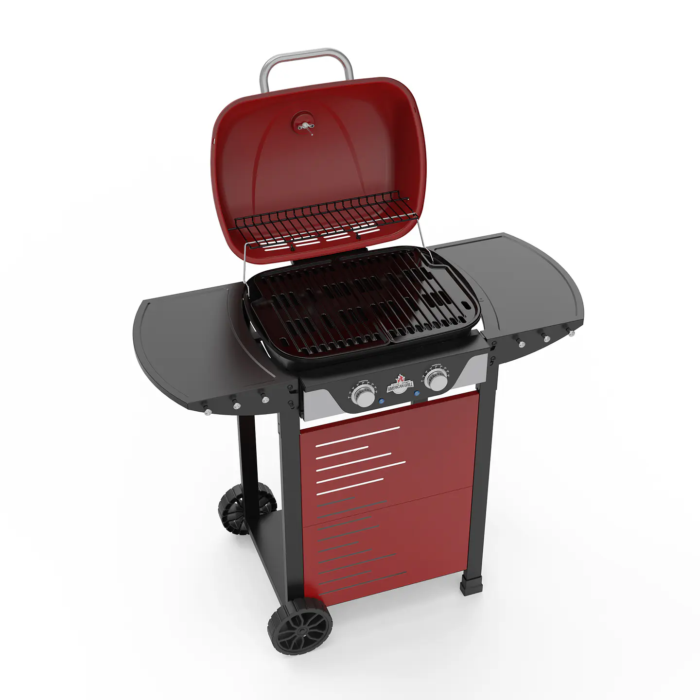 Set Parrilla Eléctrica 2 Quemadores Manhattan Red + Funda XS 5
