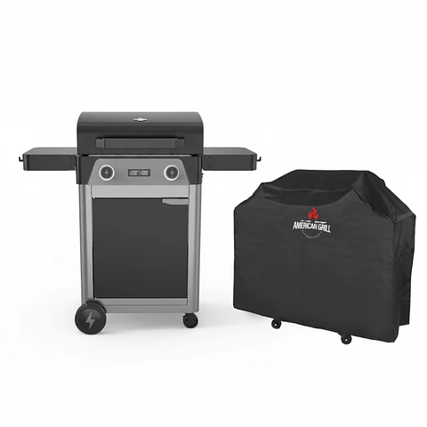 Set Parrilla Exterior Eléctrica E2B California Black + Funda S