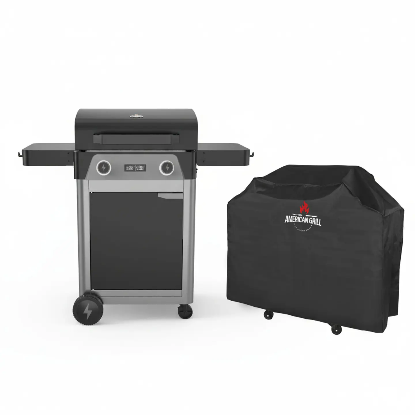 Set Parrilla Exterior Eléctrica E2B California Black + Funda S 1