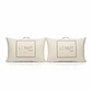 Set 2 Almohadas 1000 Gr Microfibra Tela 300 Hilos Algodón Egipcio 50x70 cm Blanco - Miniatura 5
