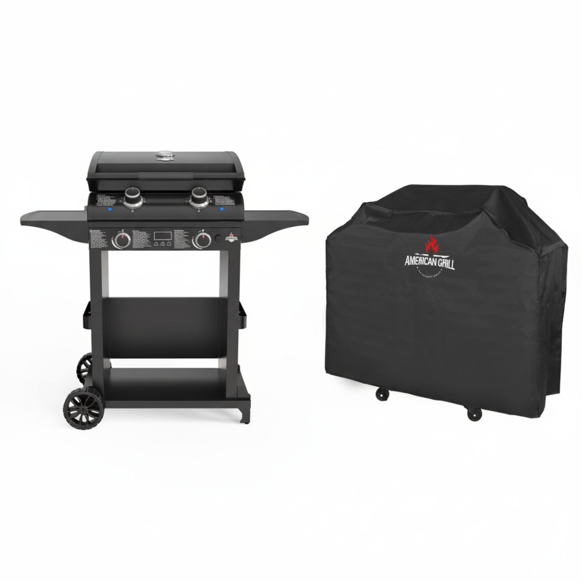 Set Parrilla Exterior Eléctrica E2B Boston Black con Carro + Funda S
