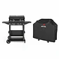 Set Parrilla Exterior Eléctrica E2B Boston Black con Carro + Funda XS - Miniatura 1