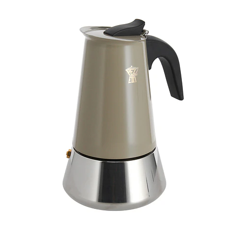 Cafetera Steel Express  6 Tazas Gris