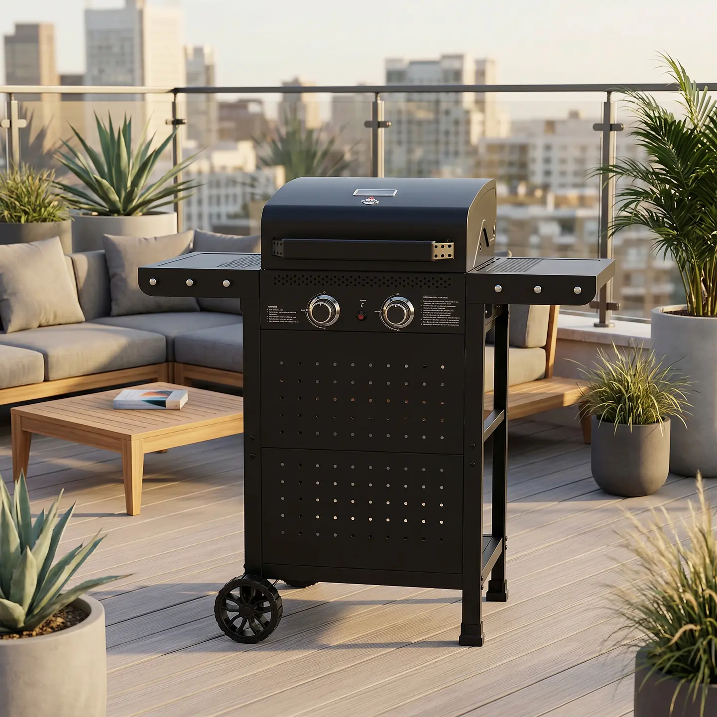 Parrilla Gas Vermont 2B Black 5