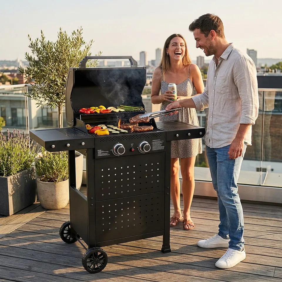 Parrilla Gas Vermont 2B Black 6