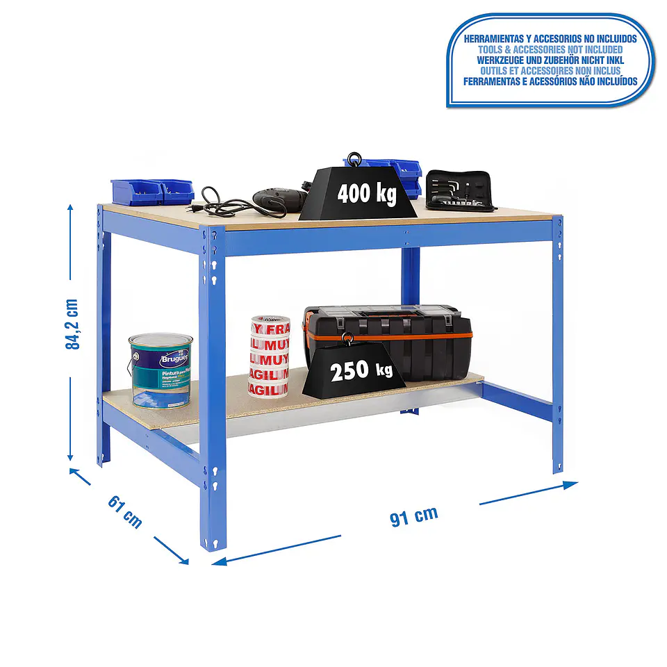 Banco Simonwork BT0 900x600 Azul/Madera 3