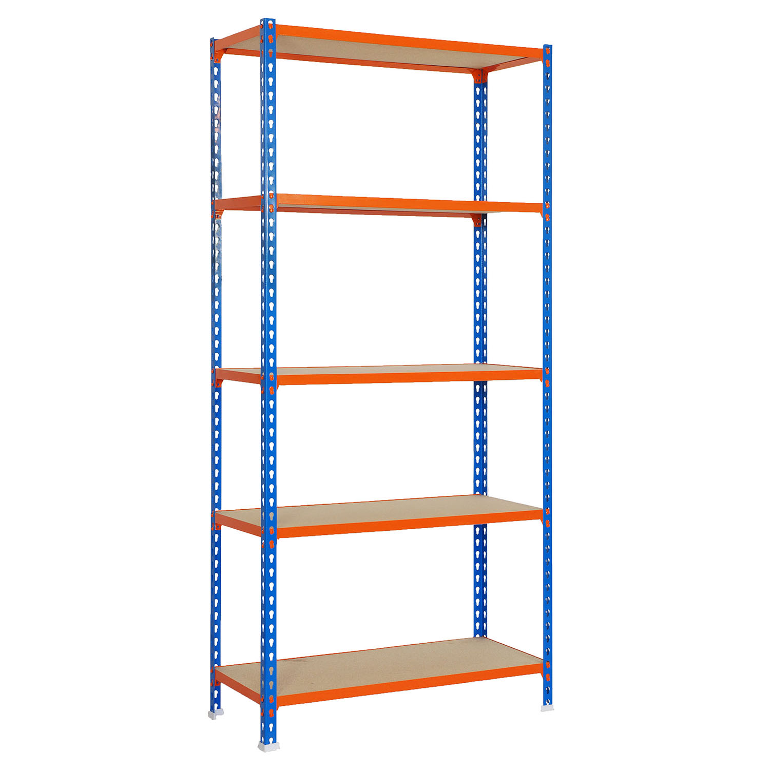 Estanteria Maderclick SuperPlus 5/400 Azul/Naranja/Madera