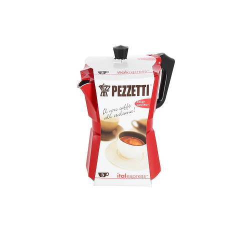 Cafetera Italexpress 3 Tazas Roja