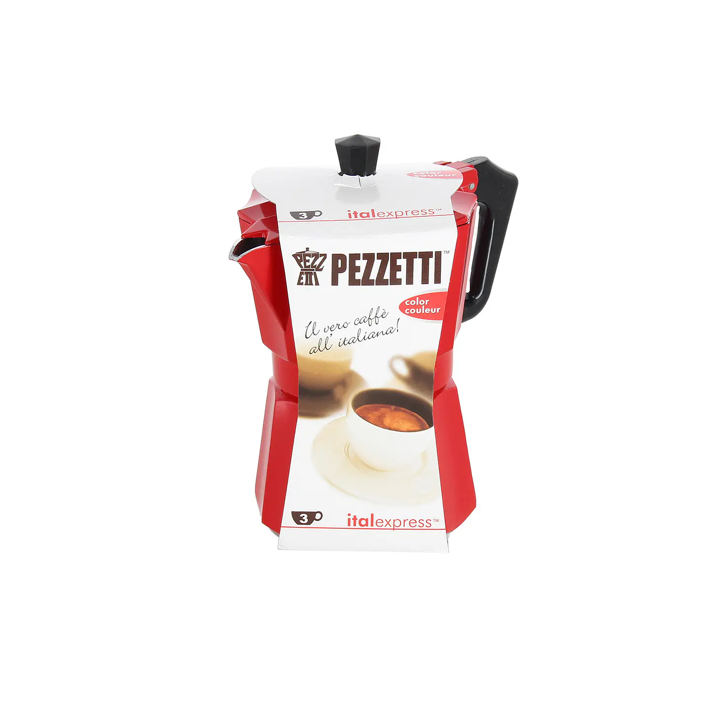 Cafetera Italexpress 3 Tazas Roja 1