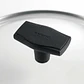 Tapa Vidrio Templado Borde Acero Inox c/Agujero de Vapor 20cm - Miniatura 5