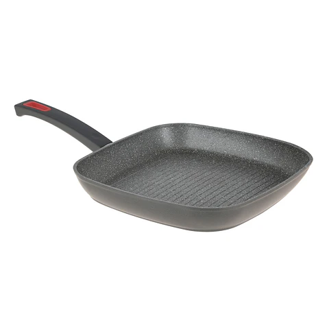 Sarten Parrilla Cuadrado 28cm Negro Antiadherente Viva