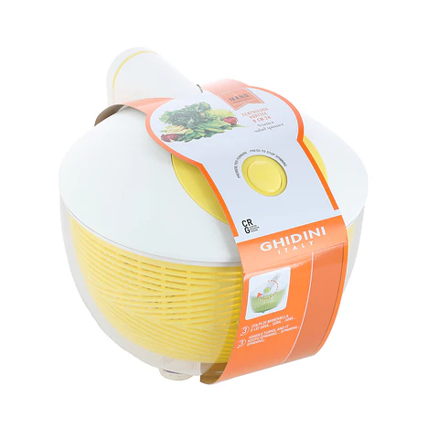 Secador Ensalada Blanco - Amarillo 26cm