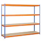 Estantería Ecoforte 1506-4 Chipboard Azul/Naranja - Miniatura 1