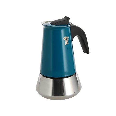 Cafetera Steel Express 4 Tazas Petroleo