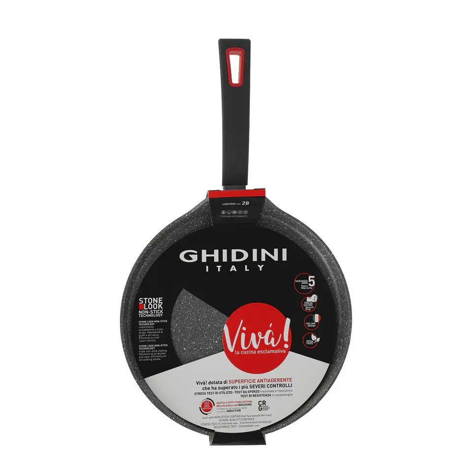 Sarten Panquequera  28 cm Acero Inox Viva 1