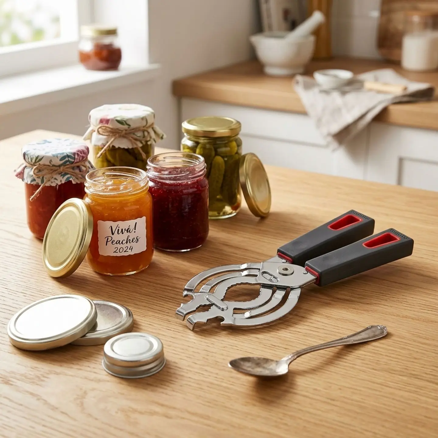 Abridor de tarros  acero inox Viva 4