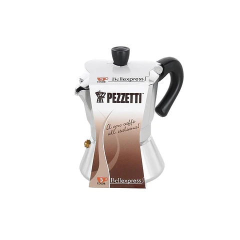 Cafetera Bellexpress 3 Tazas Plateada