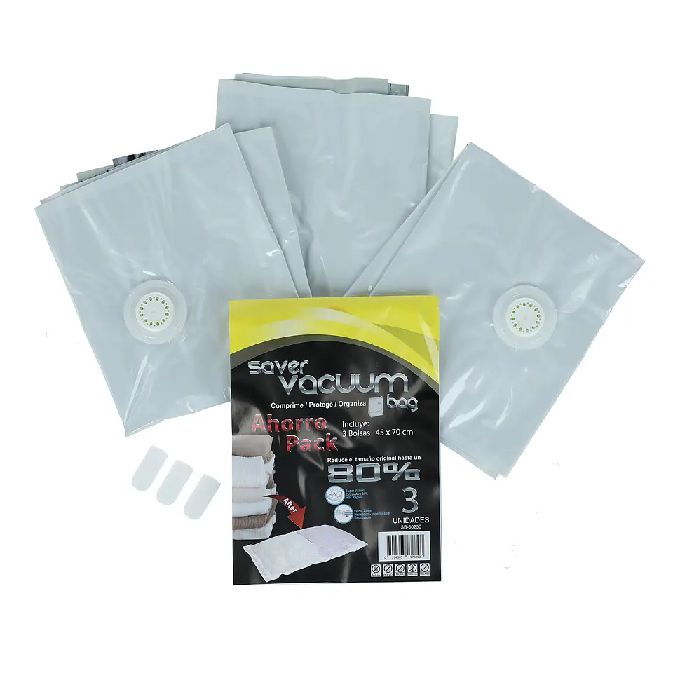 Pack 3 Bolsas Ahorra Espacio SVB 45 x 70 cm 2