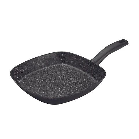 Sarten Parrilla Cuadrado 20cm Negro Antiahederente Daily