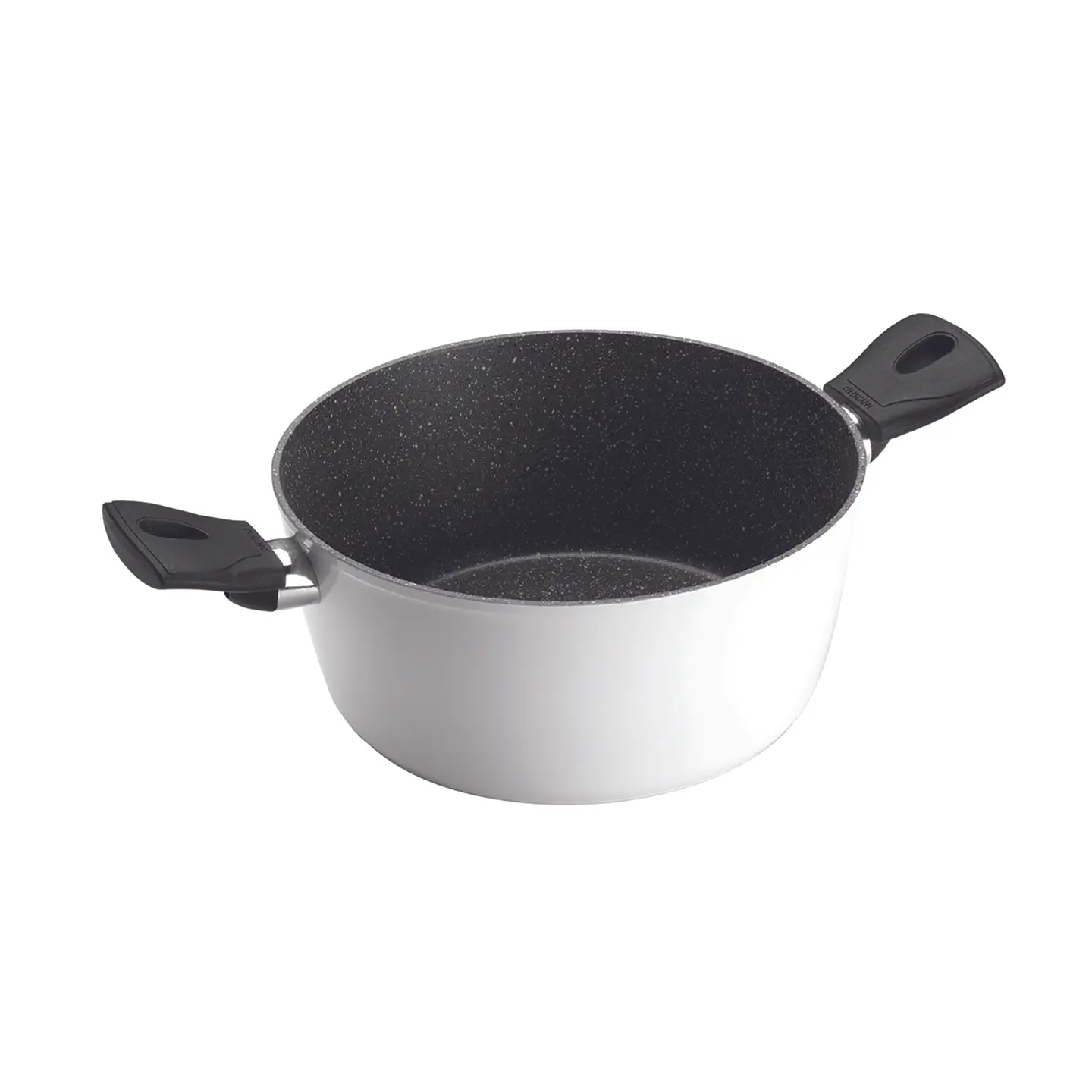 Olla 2 Asas 24cm  Blanco Antiadherente Daily 1