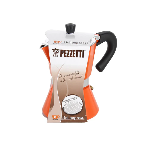 Cafetera Bellexpress 6 Tazas Naranja