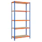Estanteria Maderclick Mini 5/400 Azul/Naranja/Madera - Miniatura 2