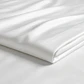 Sábanas 1 Plaza Algodón Giza Percale Egipcio 300 Hilos  Liso Blanco - Miniatura 3