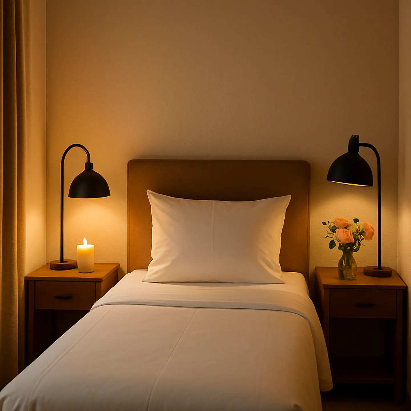 Sábanas 1 Plaza Algodón Giza Percale Egipcio 300 Hilos  Liso Blanco 5