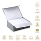 Sábanas King Algodón Egipcio 600 Hilos Liso Blanco - Miniatura 2