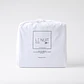 Sábanas 2 Plazas Algodón Pima Peruano 300 Hilos Percale Liso Blanco - Miniatura 3