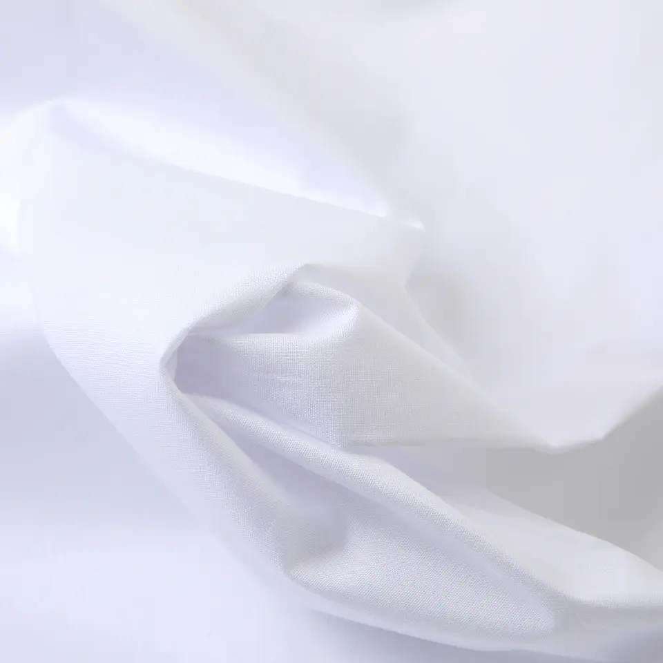 Sábanas 150 Hilos  Algodón Peruano  Percale Liso Blanco 2 Plazas 5