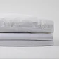 Sábanas 2 Plazas Algodón Pima Peruano 300 Hilos Percale Liso Blanco - Miniatura 5