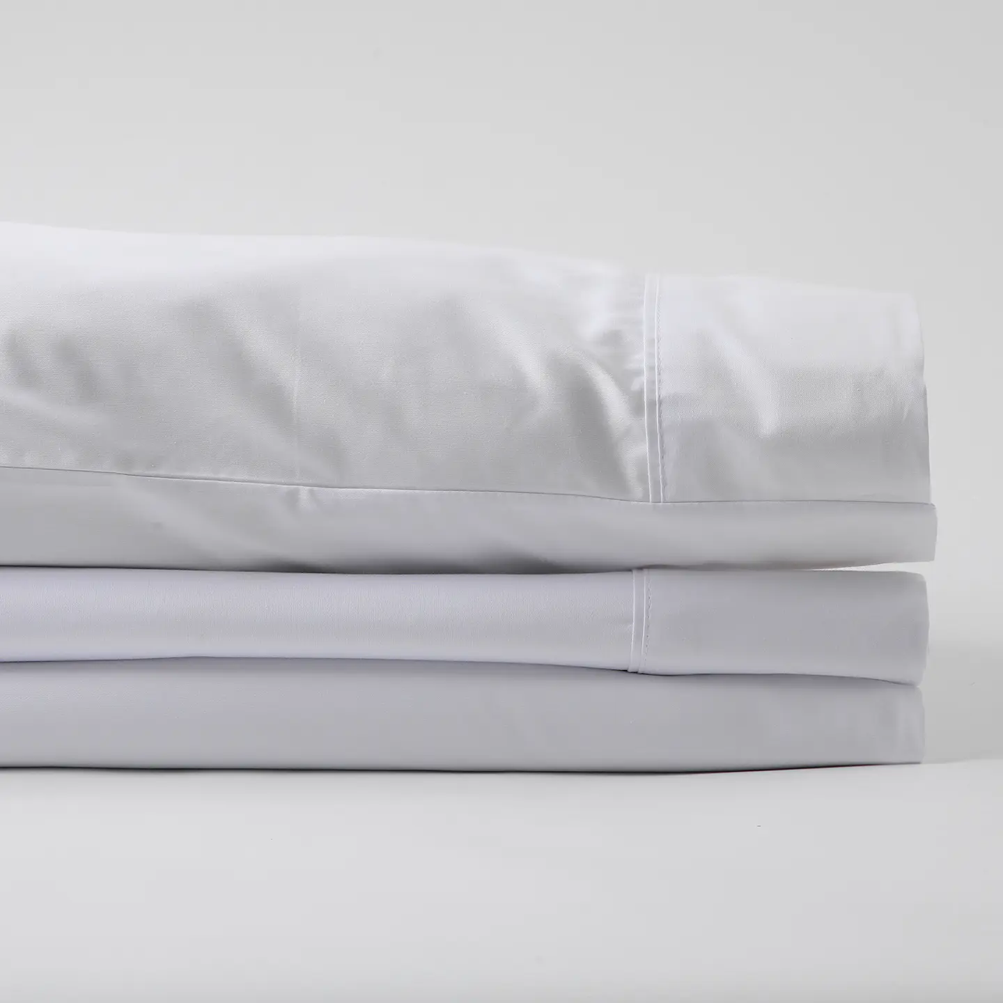 Sábanas 600 Hilos Algodón Pima Peruano Sateen Liso Blanco 2 Pl 5