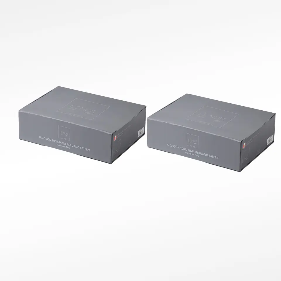 2 Sábanas King 600 Hilos Algodón Pima Peruano Sateen Liso Blanco 1