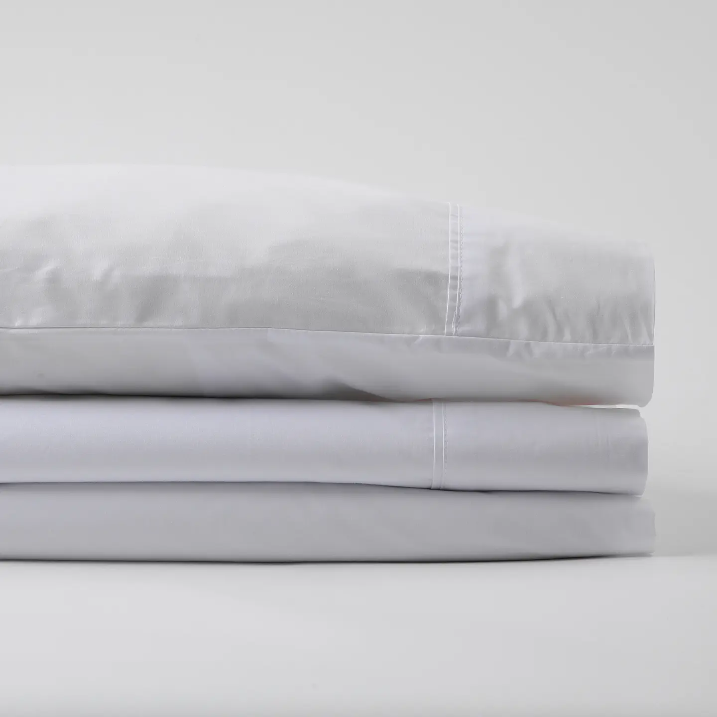2 Sábanas 300 Hilos Algodón Pima Peruano Percale Liso Blanco 2 Pl 3