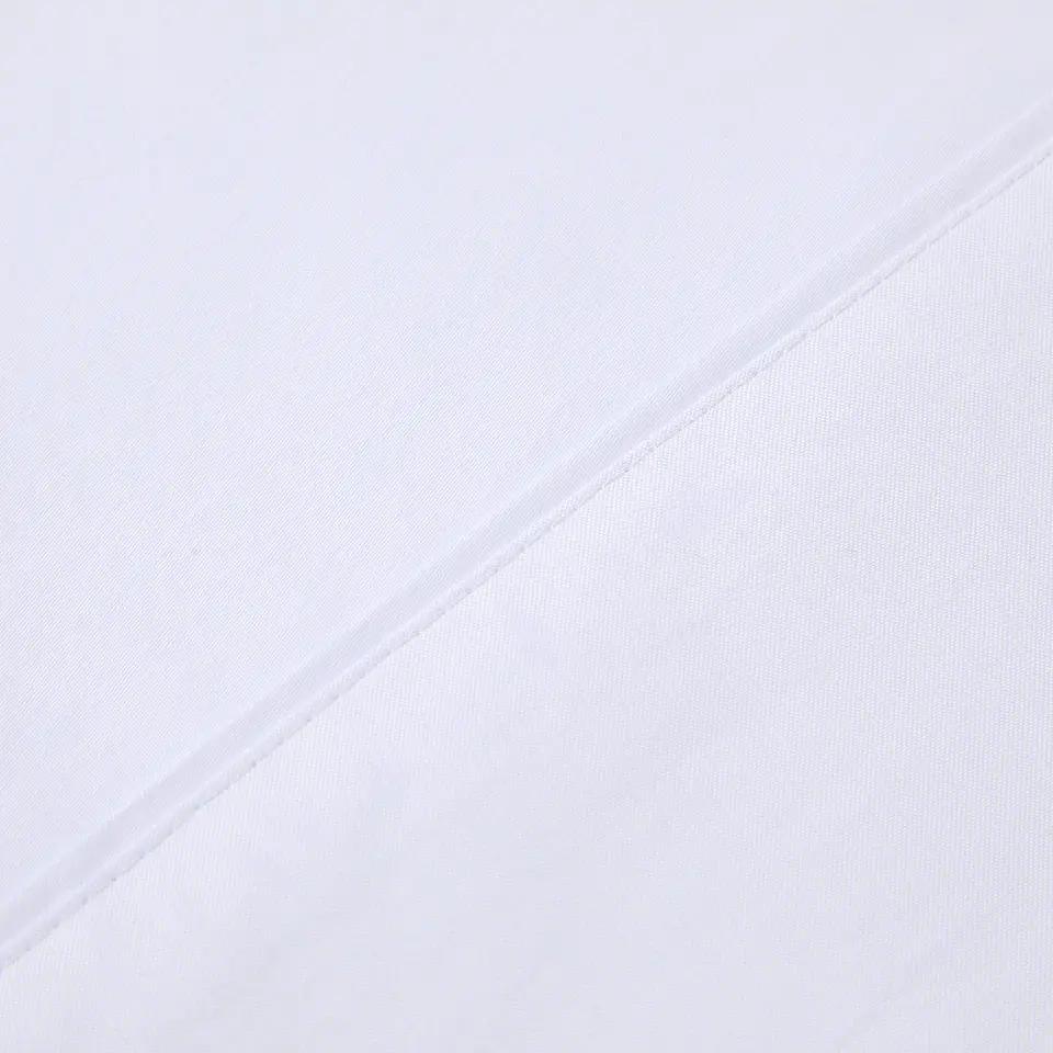 2 Sábanas King 600 Hilos Algodón Pima Peruano Sateen Liso Blanco 7