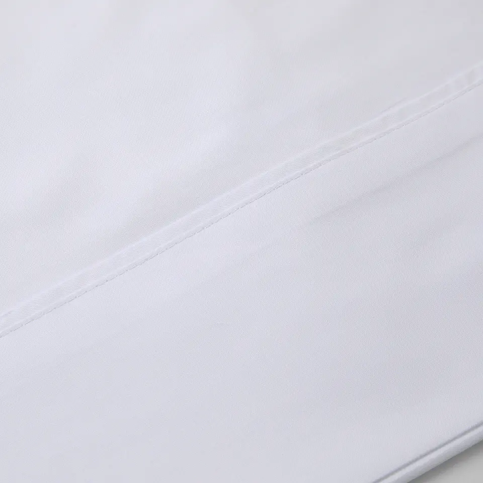 2 Sábanas 300 Hilos Algodón Pima Peruano Percale Liso Blanco 2 Pl 5