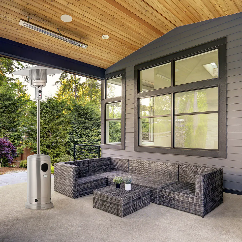 Estufa a Gas Exterior Terraza SETAX Inox Terraza Patio Jardin 13
