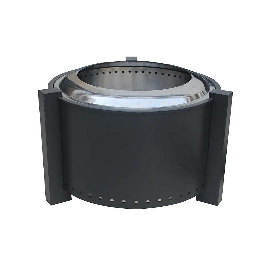 Fogon Brasero Sin Humo 65cm PATAGON Black + Funda Terraza Patio Jardín 3
