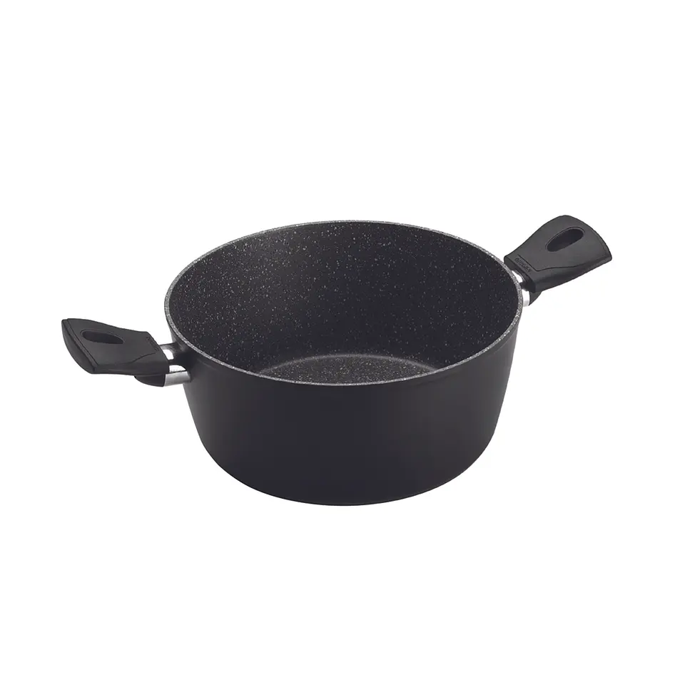 Olla 2 Asas Negro Antiahederente 24cm Daily 1