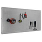 Panel Perforado PanelClik 1200x400 Gris + 8 Ganchos - Miniatura 4