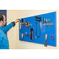 Panel Perforado PanelClik 1200x400 Azul + 8 Ganchos - Miniatura 4