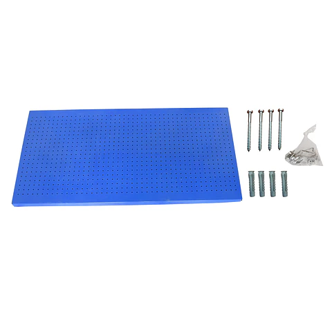 Panel Perforado PanelClik 1200x600 Azul  + 8 Ganchos