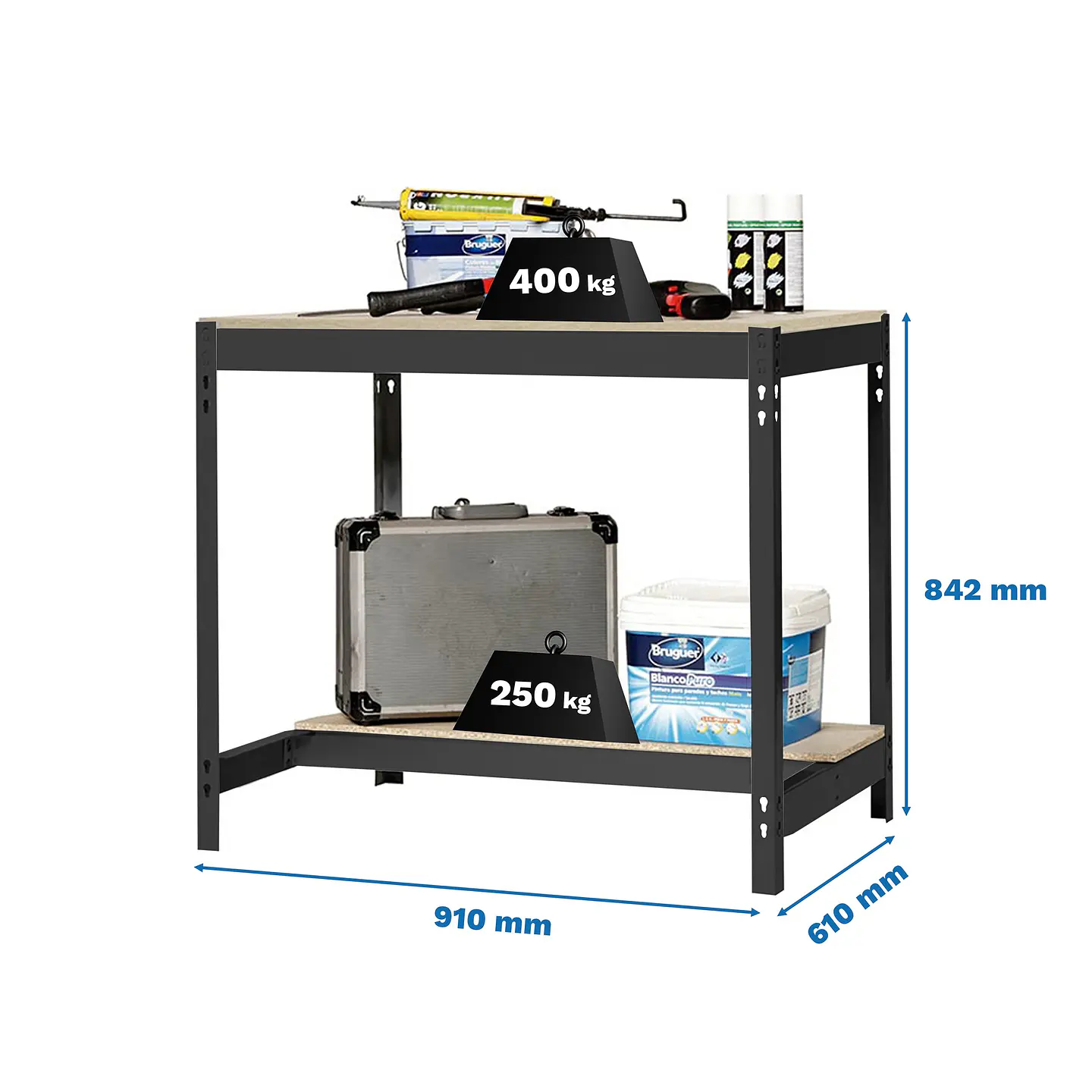 Banco de Trabajo SimonWork BT0 900x600 Antracita / Madera 3