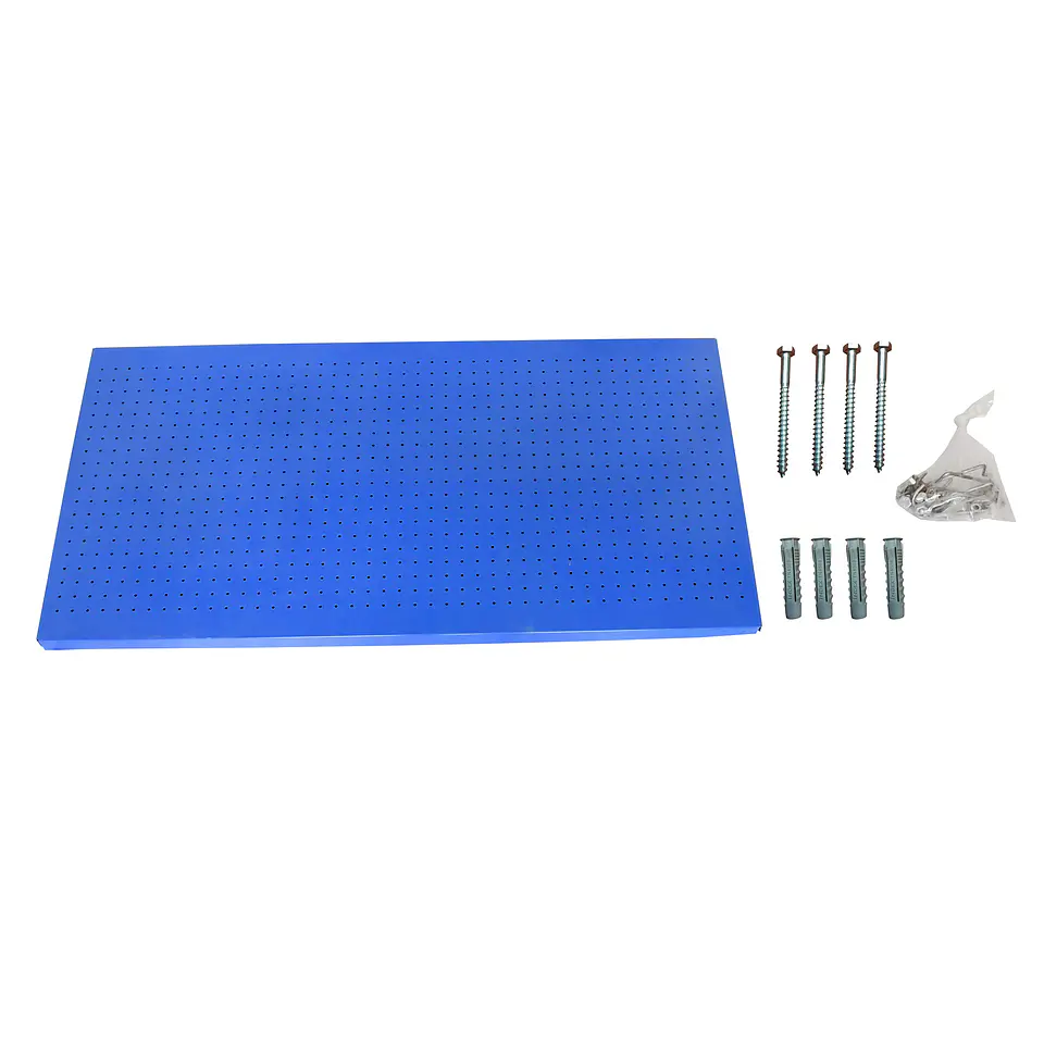 Panel Perforado PanelClik 900x600 Azul  + 8 Ganchos 2